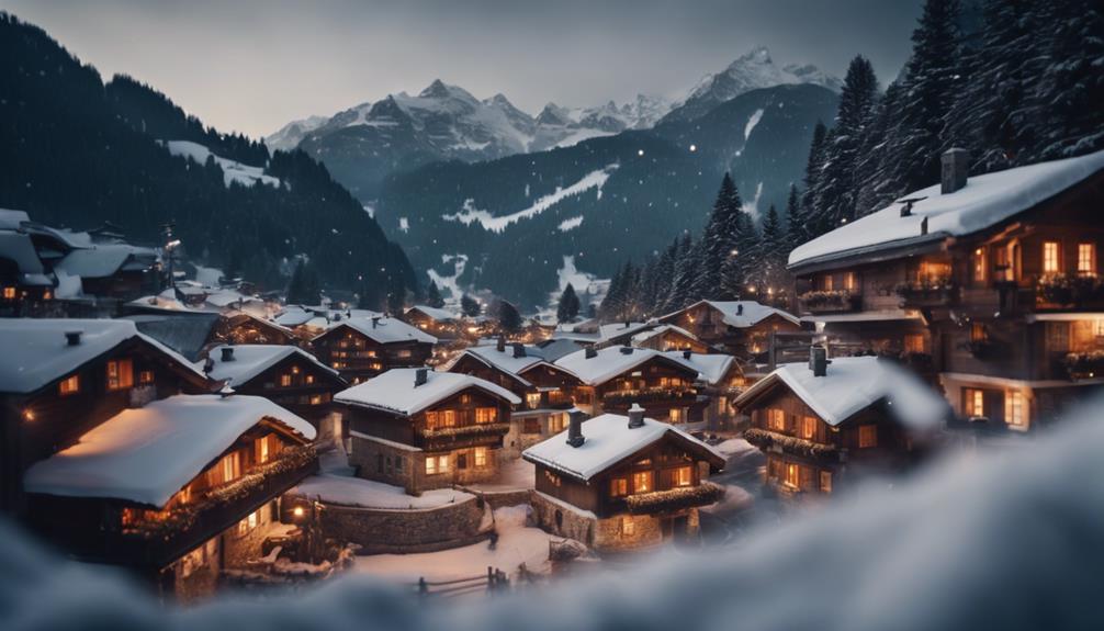 swiss alps picturesque villages