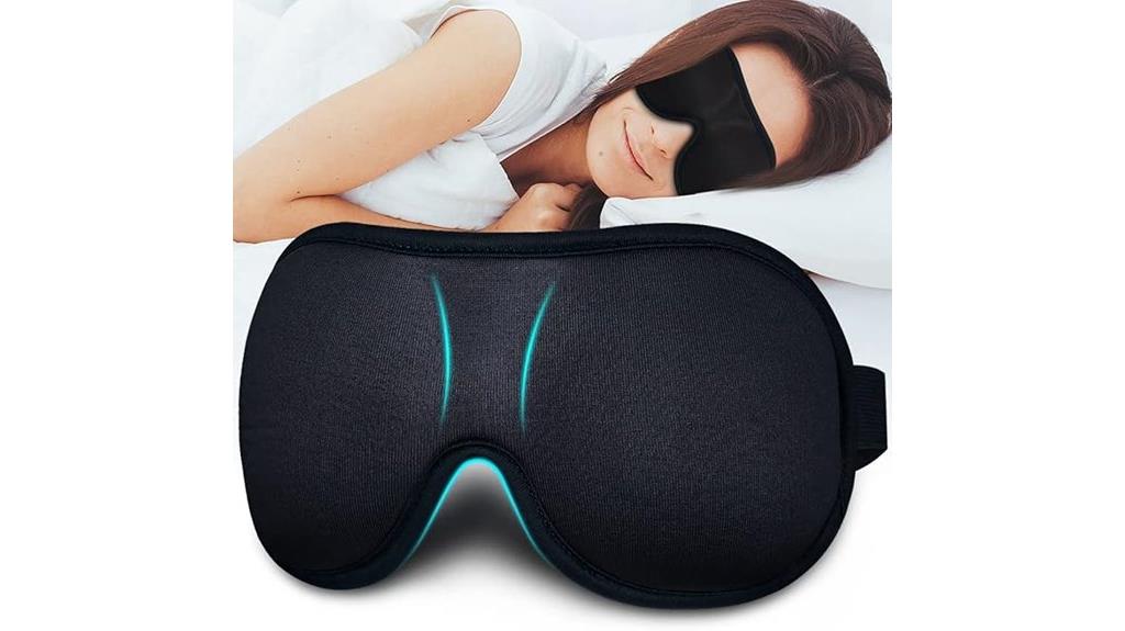 3d contoured sleep mask