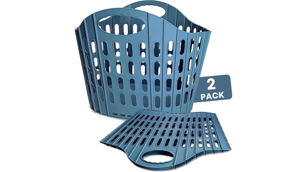 collapsible laundry basket set