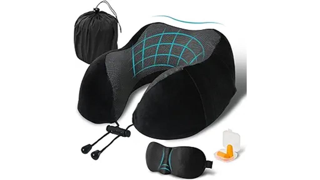 comfortable travel essentials set