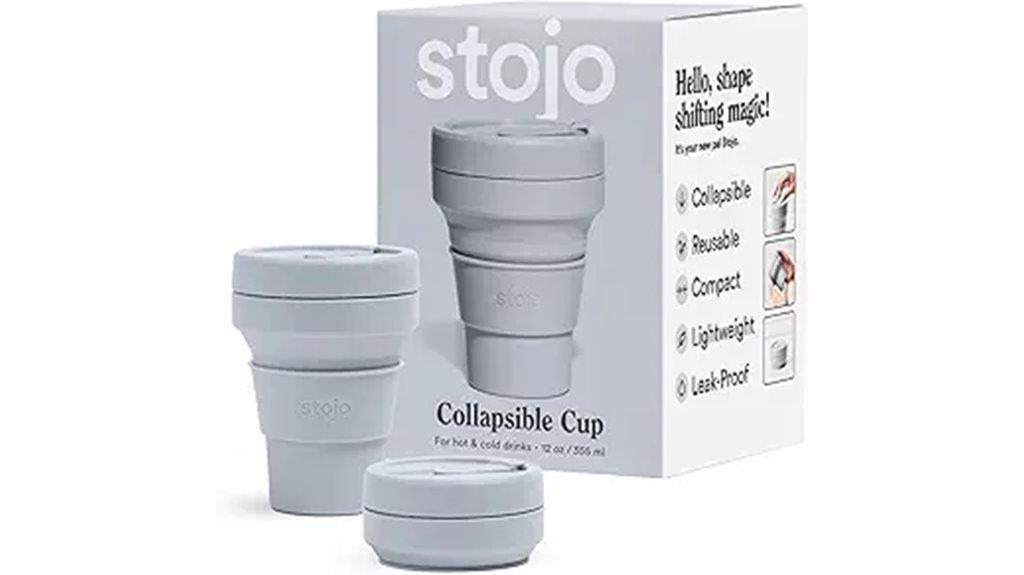 compact collapsible travel cup