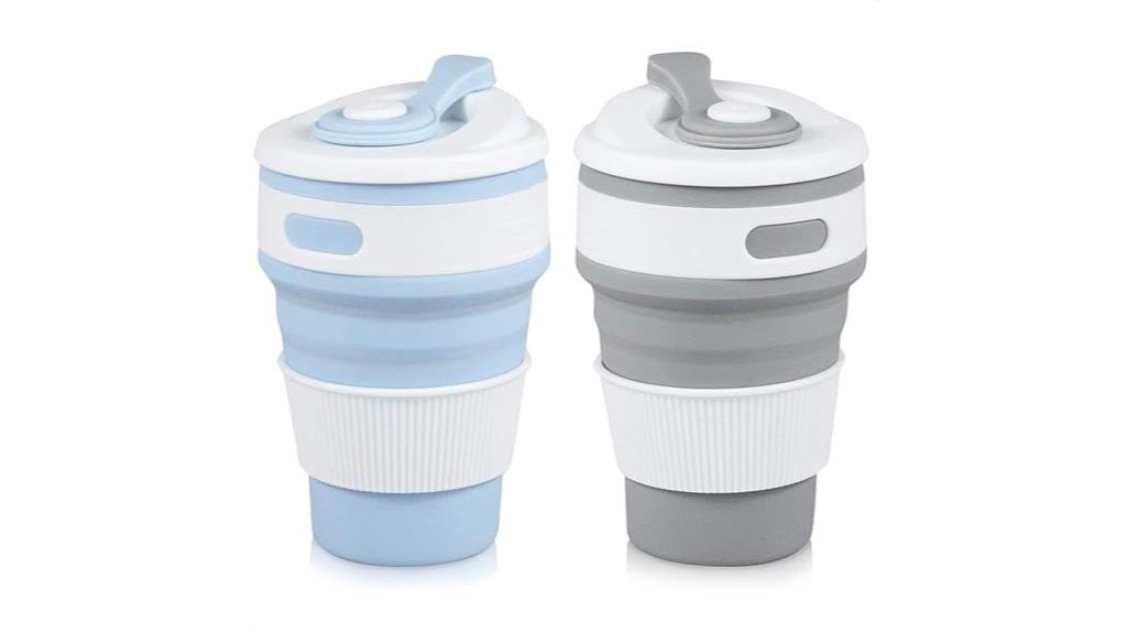 compact portable drinking cups