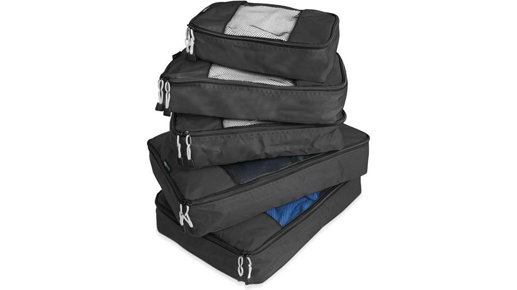 durable black packing cubes