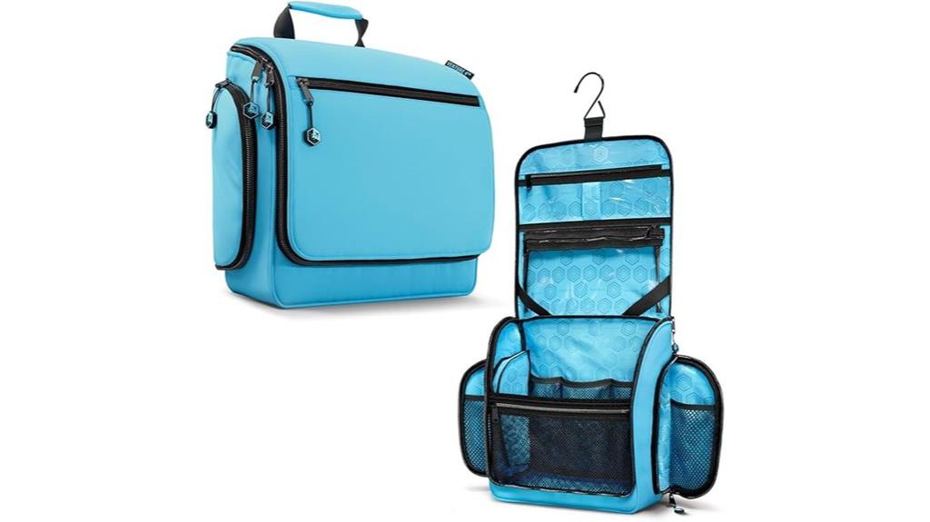 expandable hanging toiletry bag