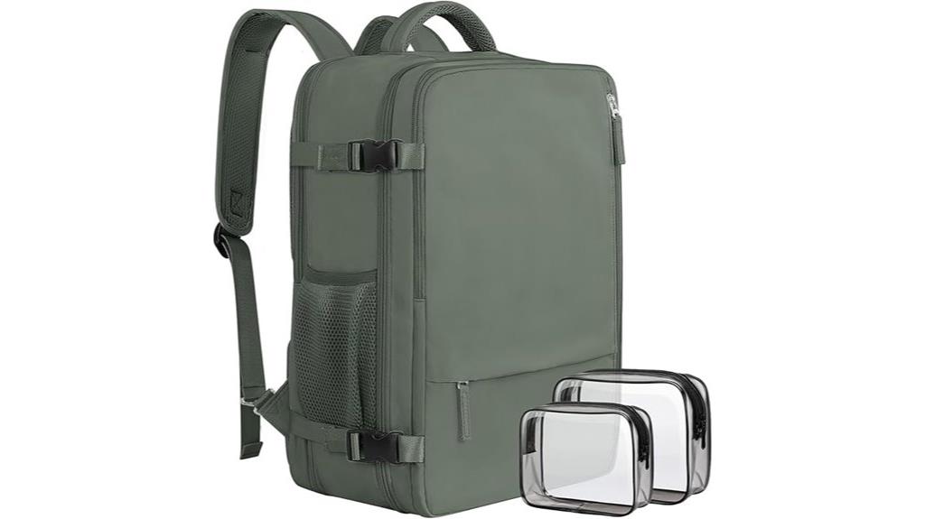 expandable laptop travel backpack