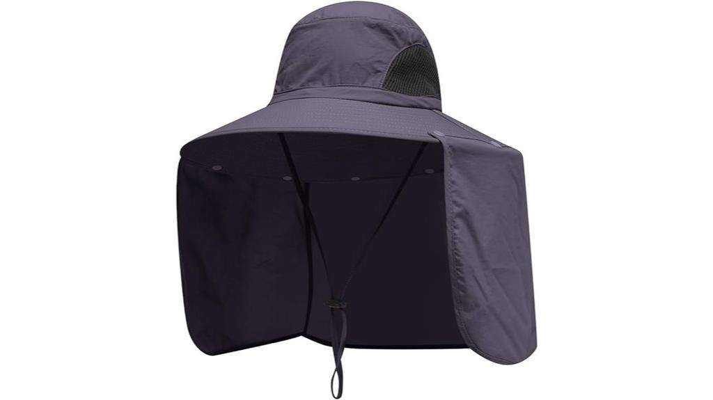 fishing cap with neck protection