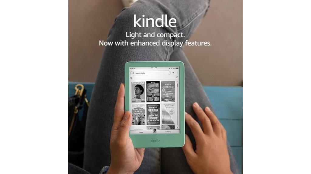 glare free kindle with light