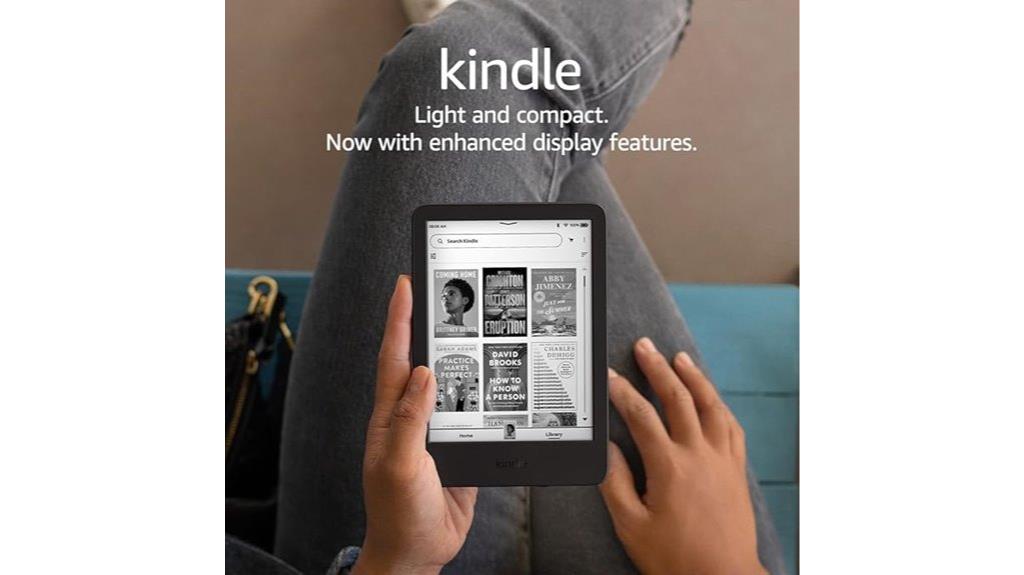 glare free kindle with storage