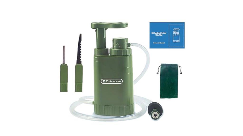 hiking water filtration system