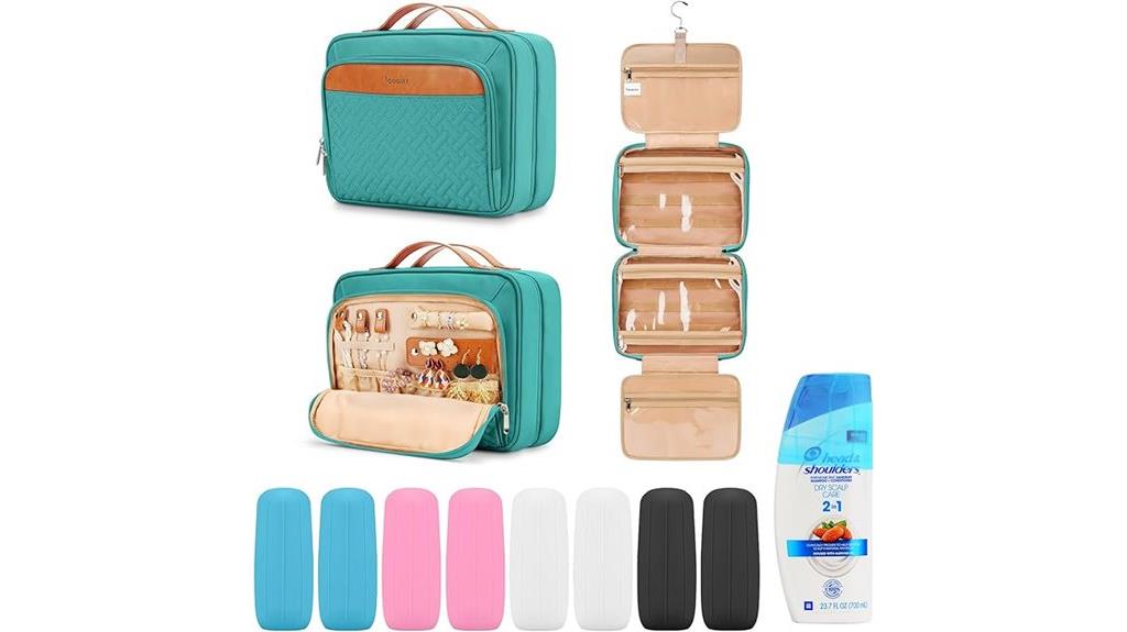 leak proof travel toiletry bag