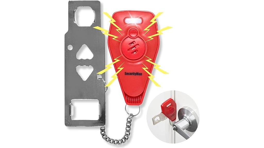 portable alarm door lock