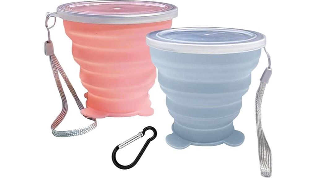 portable collapsible silicone cup