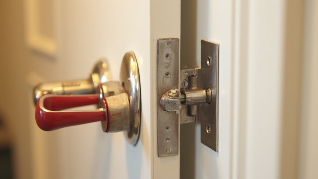 portable door lock installation