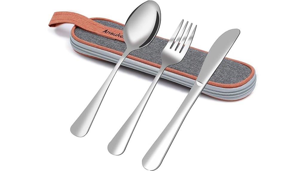 portable stainless steel utensils