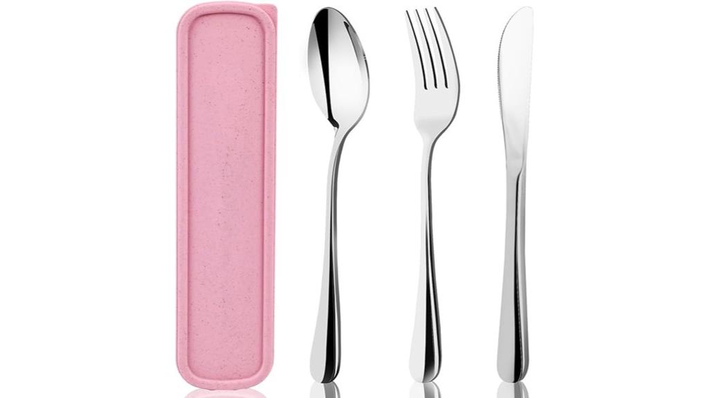 portable utensil set included