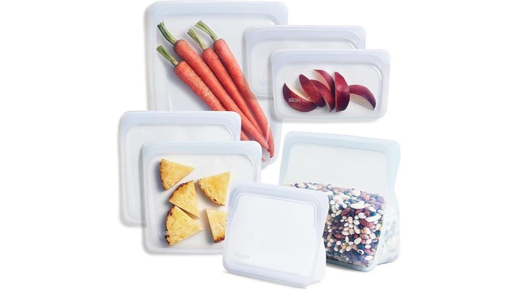 reusable silicone storage bags