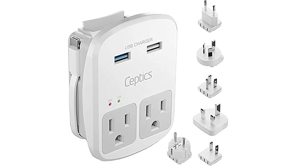 travel adapter with usb