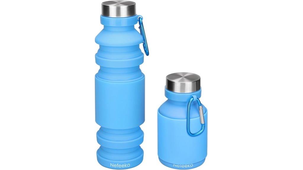 travel friendly collapsible water bottle