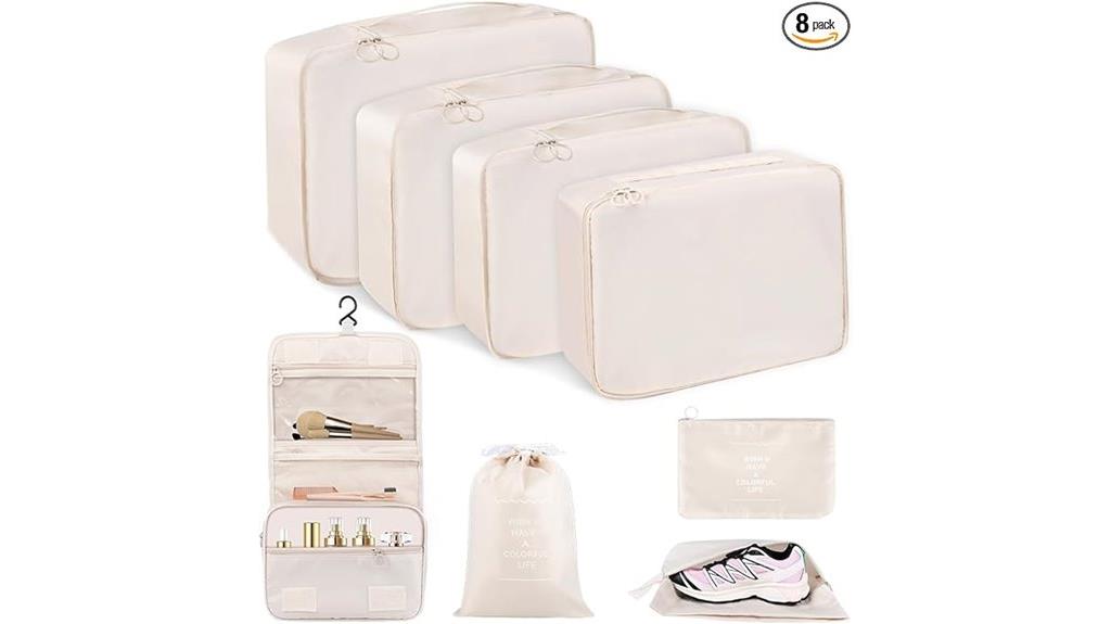 travel organization packing cubes