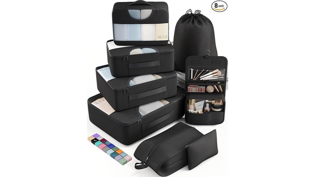 travel packing cube set