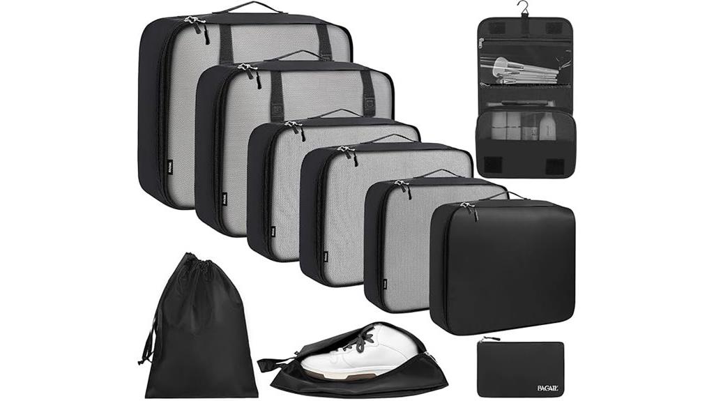 travel packing cubes set