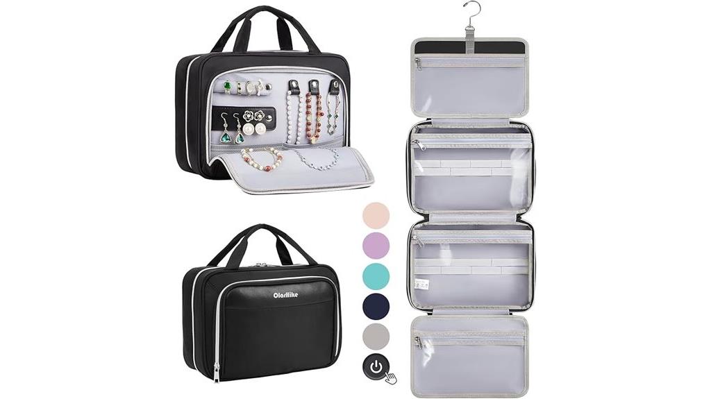 travel toiletry organizer bag