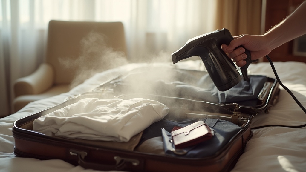 travel wrinkle free with steamer