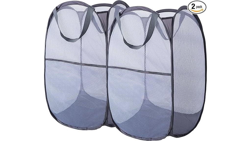 two pack laundry hamper set