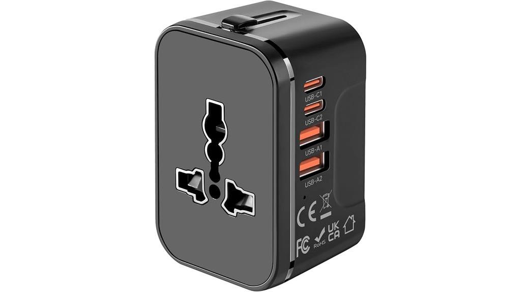 universal adapter with usb ports