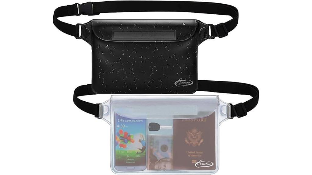 waterproof pouch waist strap