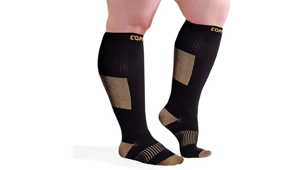 wide calf compression socks